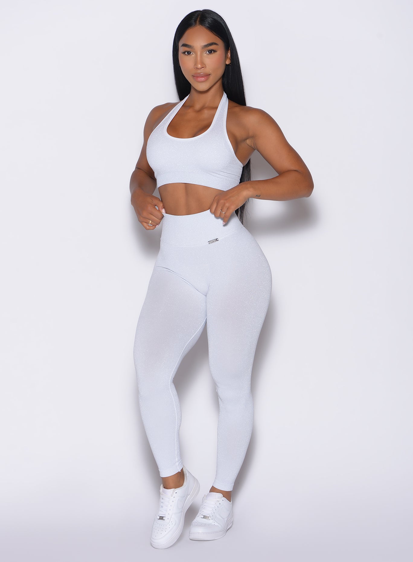 Leggings Shimmer con espalda en V