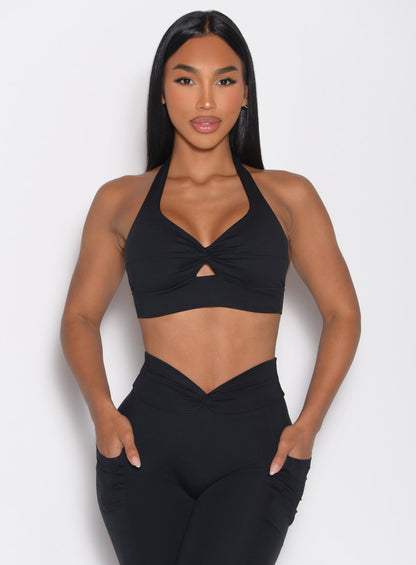 Sujetador con nudo y espalda descubierta