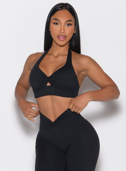 Sujetador con nudo y espalda descubierta