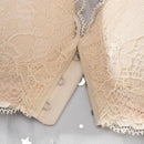 Kit Sutiãs Female™ em Seda Gelo com Fechamento Frontal e Detalhes em Renda