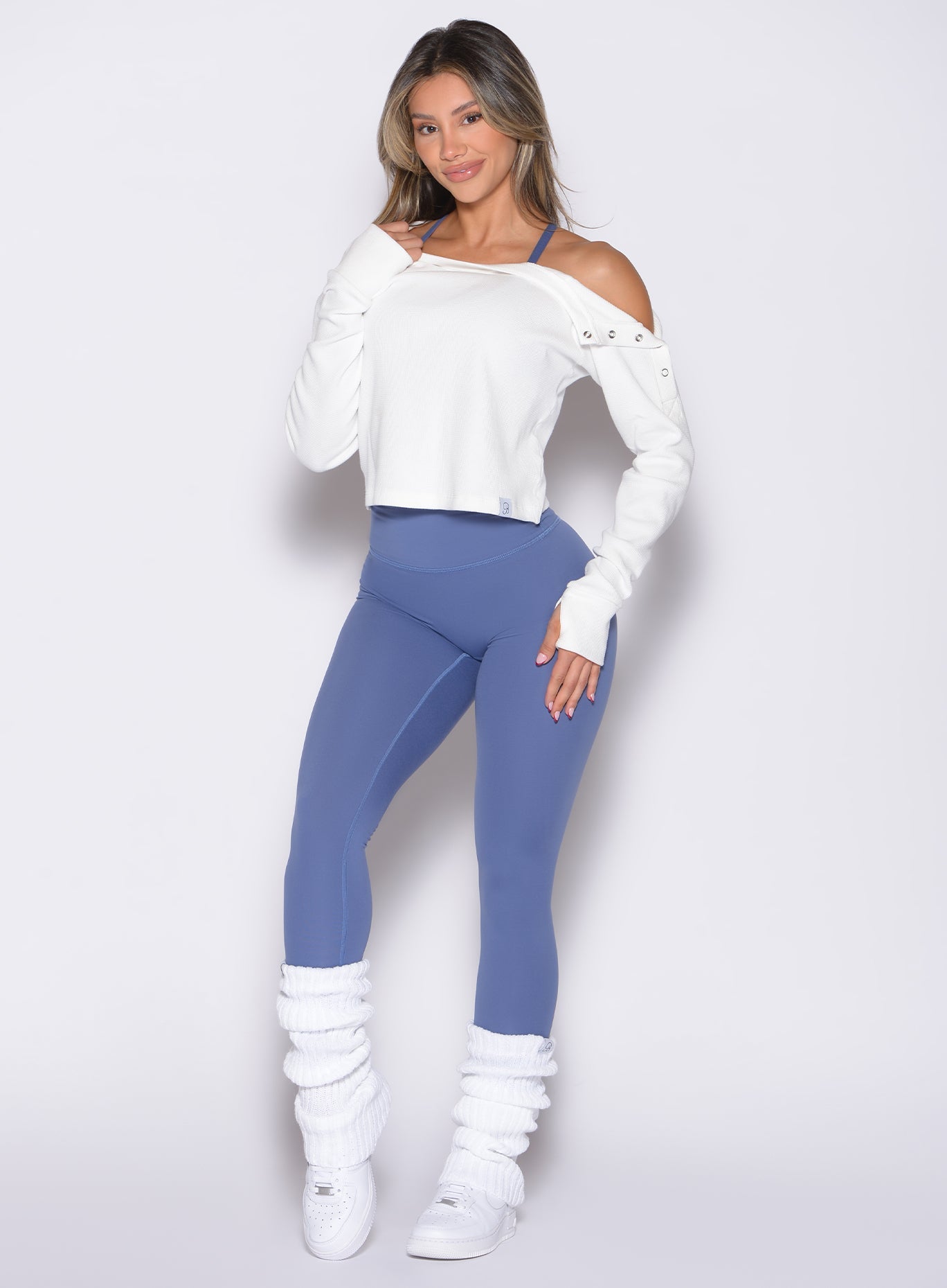 Leggings con fruncido interno