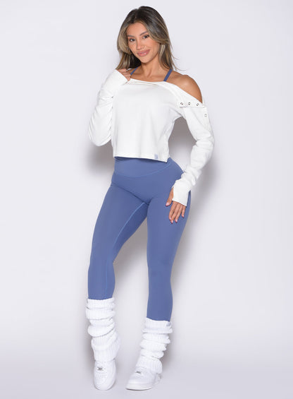 Leggings con fruncido interno