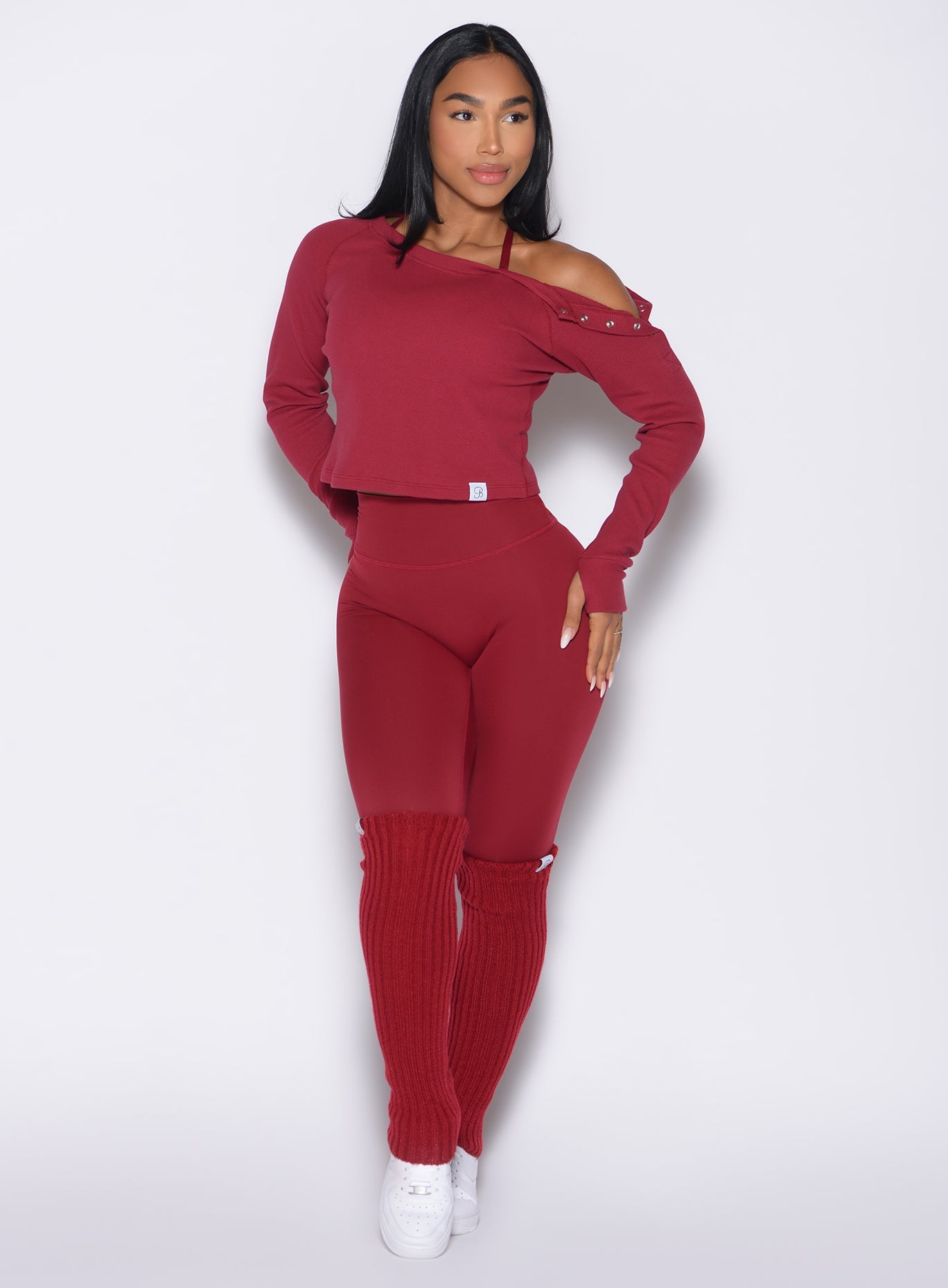 Leggings con fruncido interior