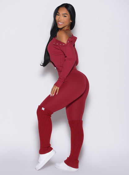 Leggings con fruncido interior