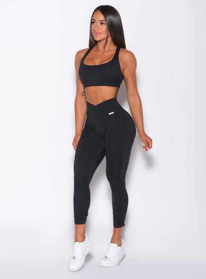 Leggings con contorno y cierre ajustable