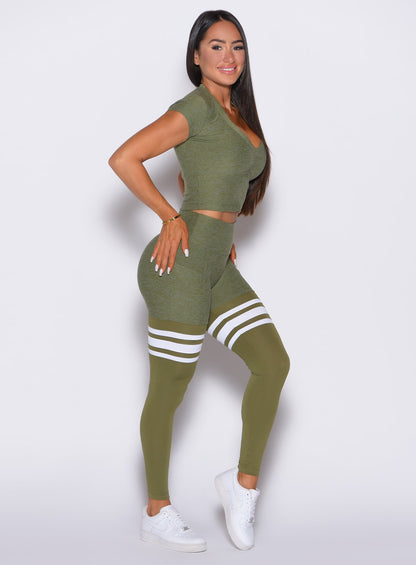 Conjunto de leggings y body de alto rendimiento