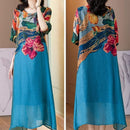 Vestido Floral Versalhes Moda Gringa / O Campeão em Luxo e Conforto!