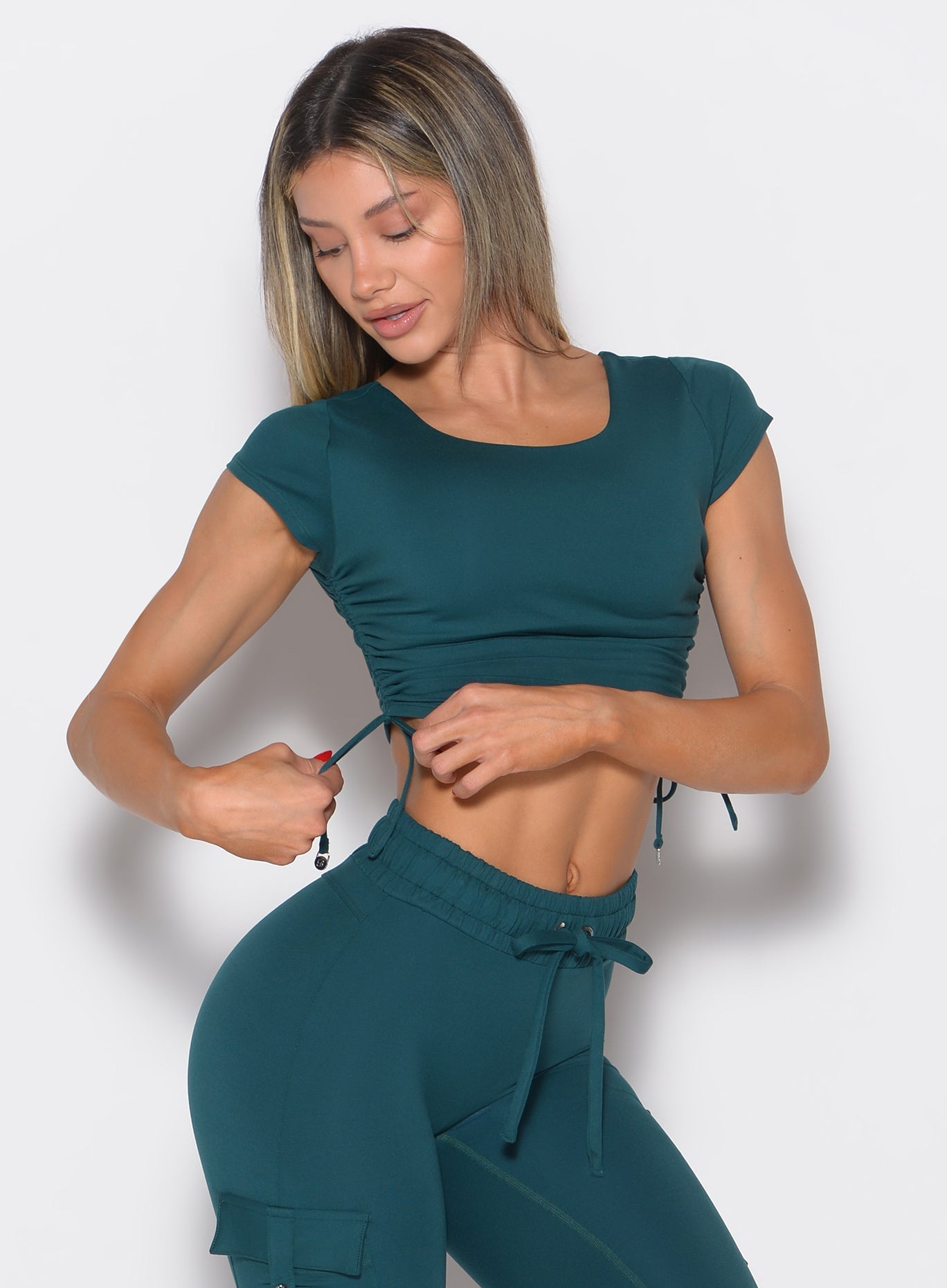 Top Ajustado con Efecto Fruncido