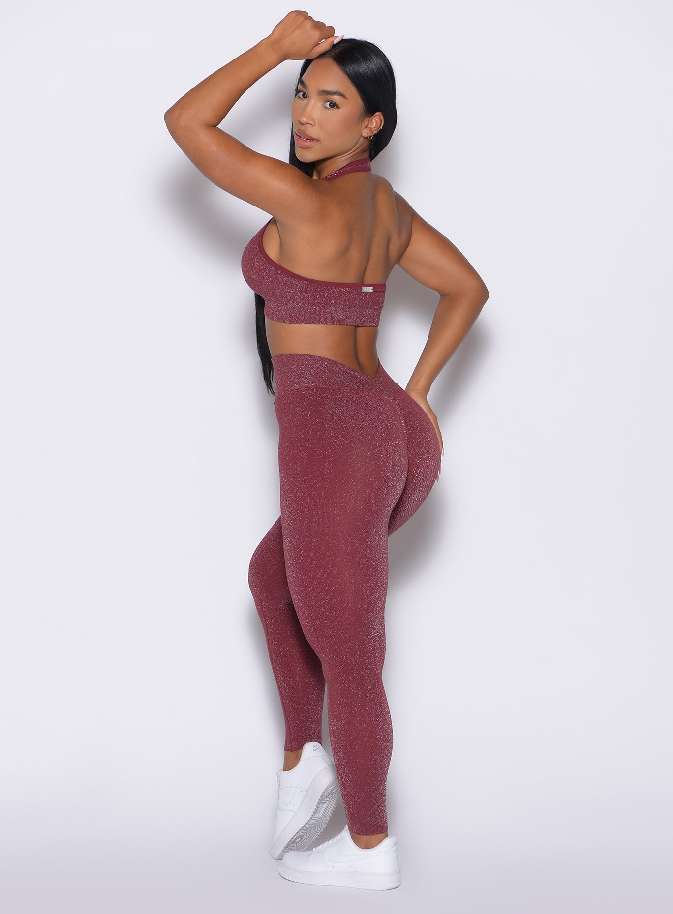 Leggings Shimmer con espalda en V