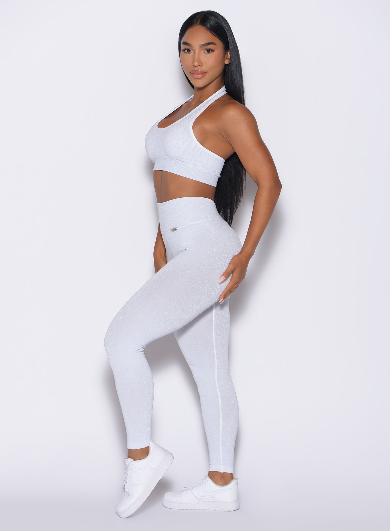 Leggings Shimmer con espalda en V