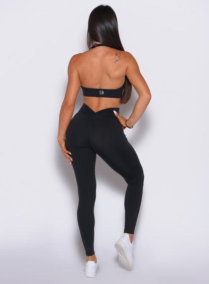 Leggings con espalda en V