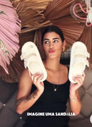 Sandália Nuvem Birken Style – Chinelo Feminino Slide Confort com Fivela Ajustável Premium